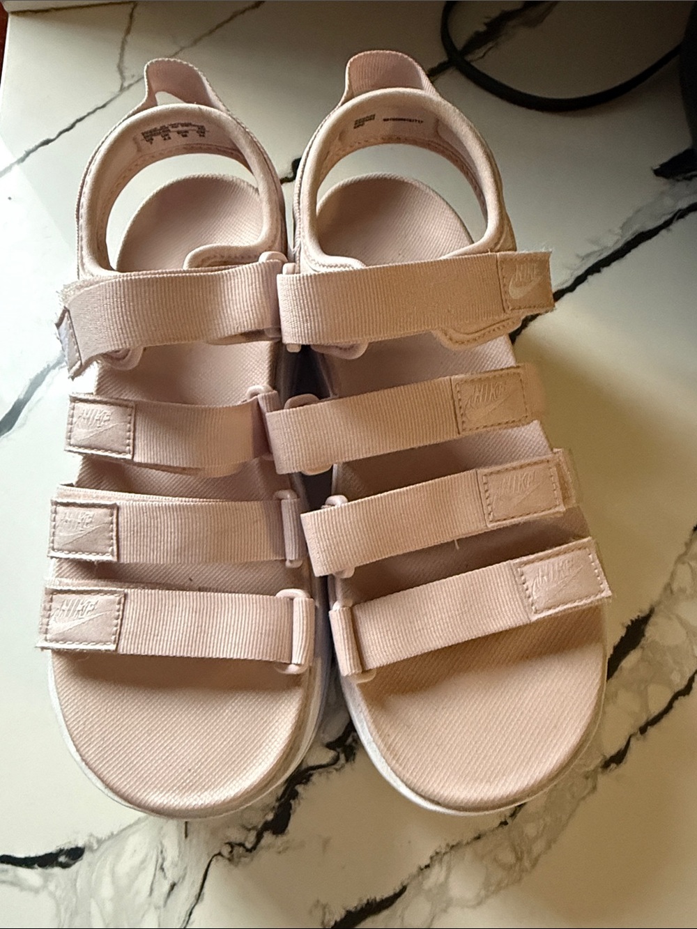 Nike Kids Light Pink Multi-Strap Sandals